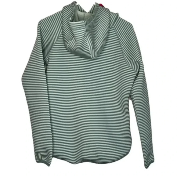 Columbia Omni Wick Castella Peak Striped Pullover Hoodie Sweatshirt Size M - Picture 2 of 9